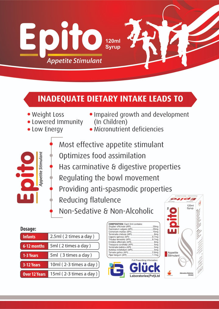 Epito Drive Epito Syrup 120ml – Gluck Laboratories
